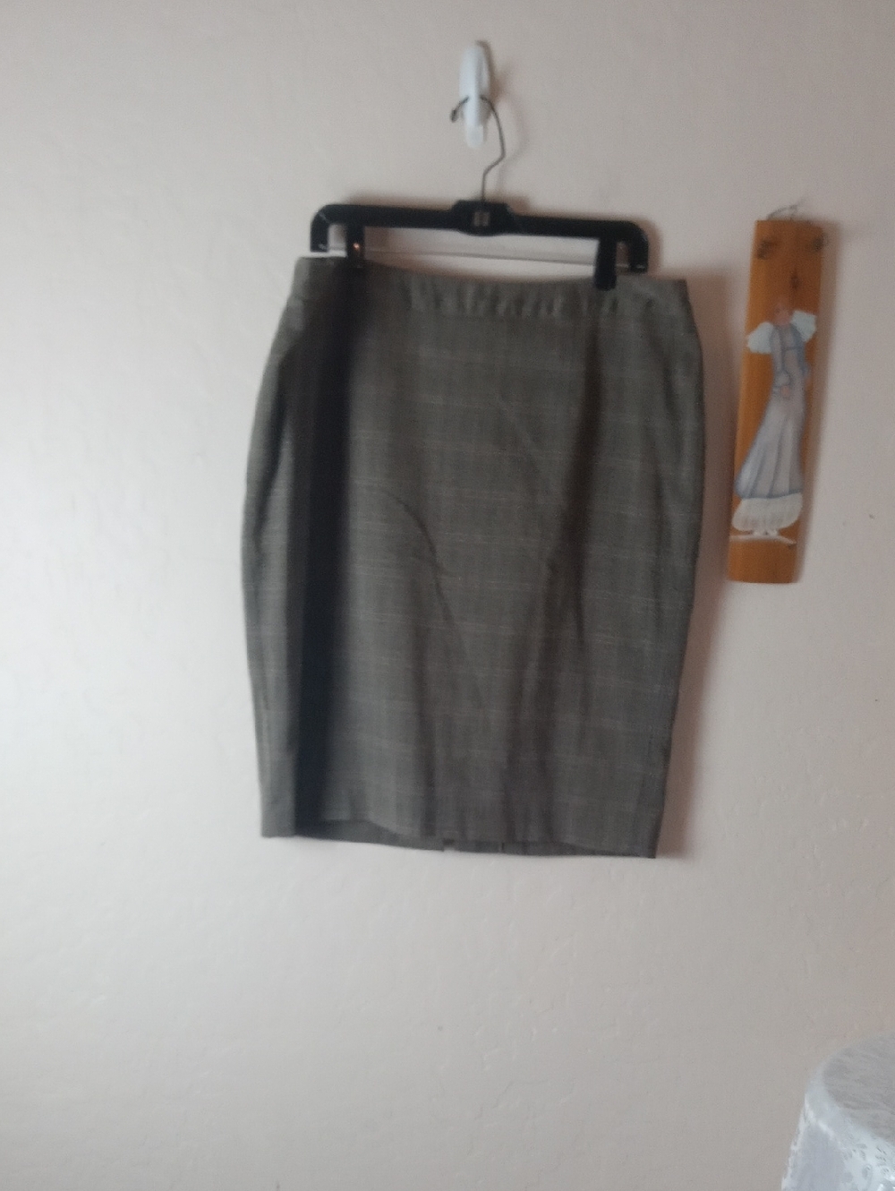 Lane Bryant Brown Plaid Pencil Skirt